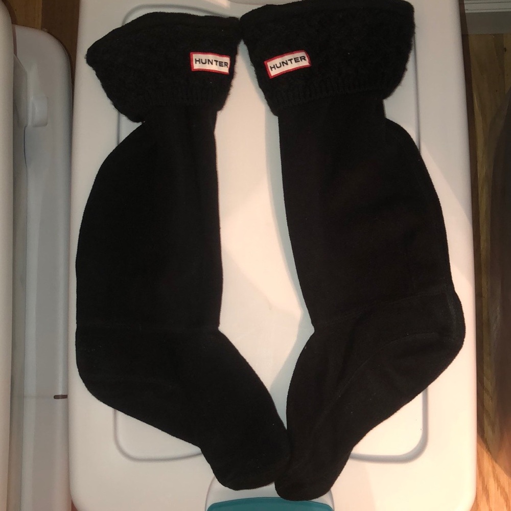 Hunter tall boot fleece sock